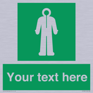 Custom sign safe condition Survival clothing